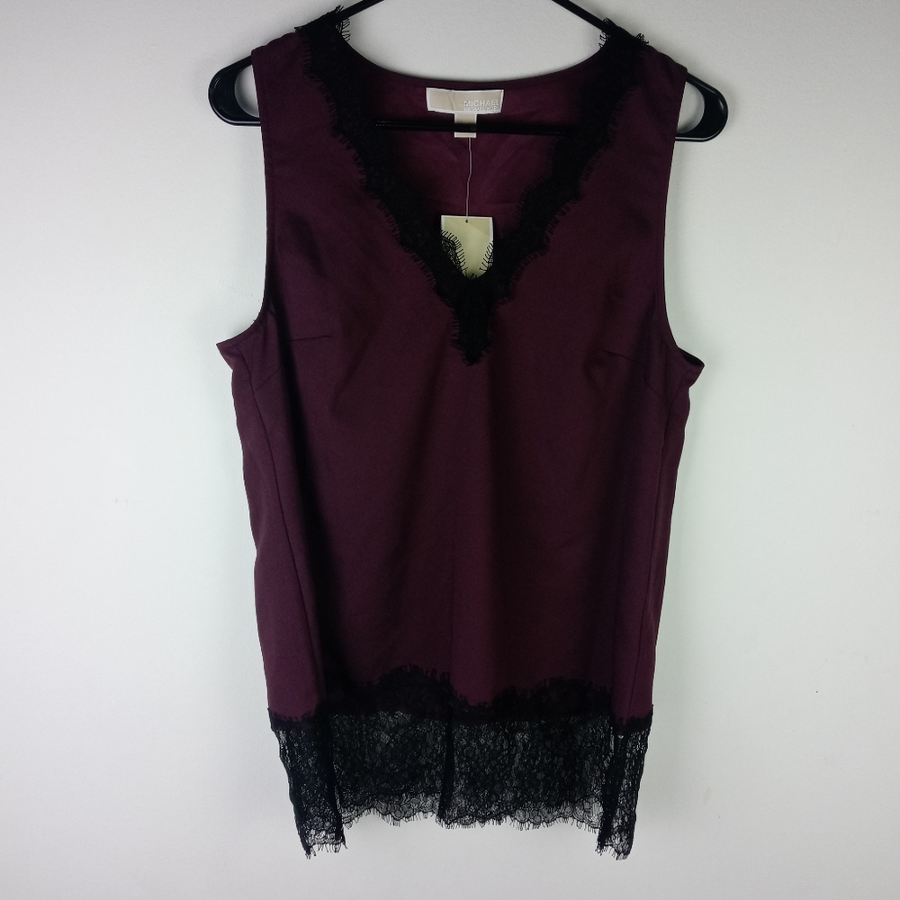 MICHAEL Michael Kors Sleeveless Lace Tank Top Blouse Size M